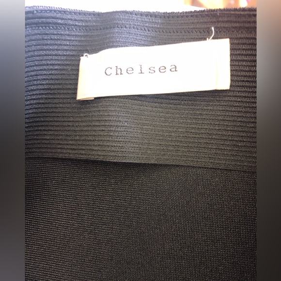 CHELSEA-HIGH WAISTED BANDAGE PENCIL SKIRT SLIP IN black colour - Picture 5 of 6
